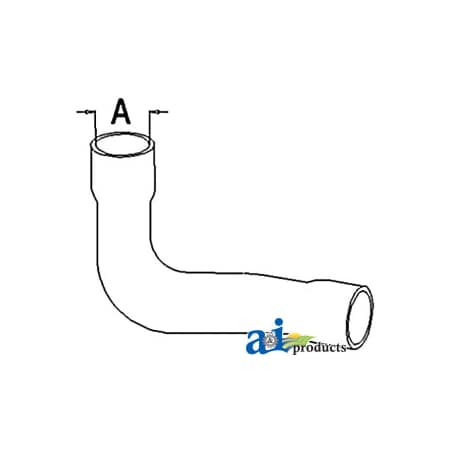 A & I Products Radiator Hose, Lower 12" x3" x3" A-A20384